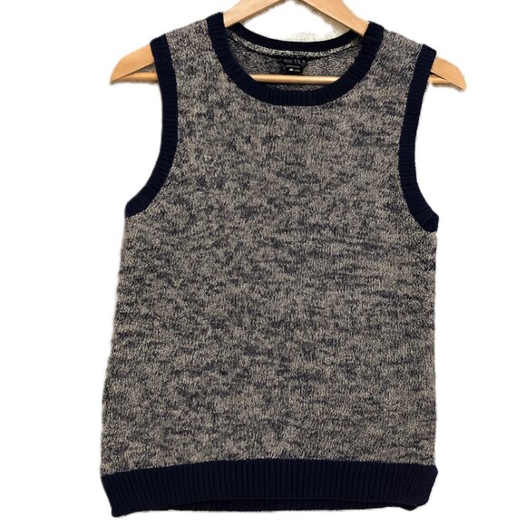 Theory Cashmere Blend Blue/Tan Chaz B Sweater Vest, S - Picture 3 of 7